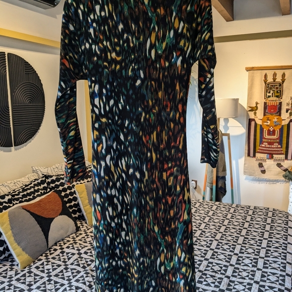 Josie natori faux wrap dress size M - Picture 5 of 6